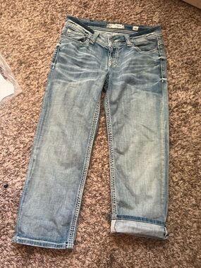 BKE Light Blue Cropped Ankle Jeans